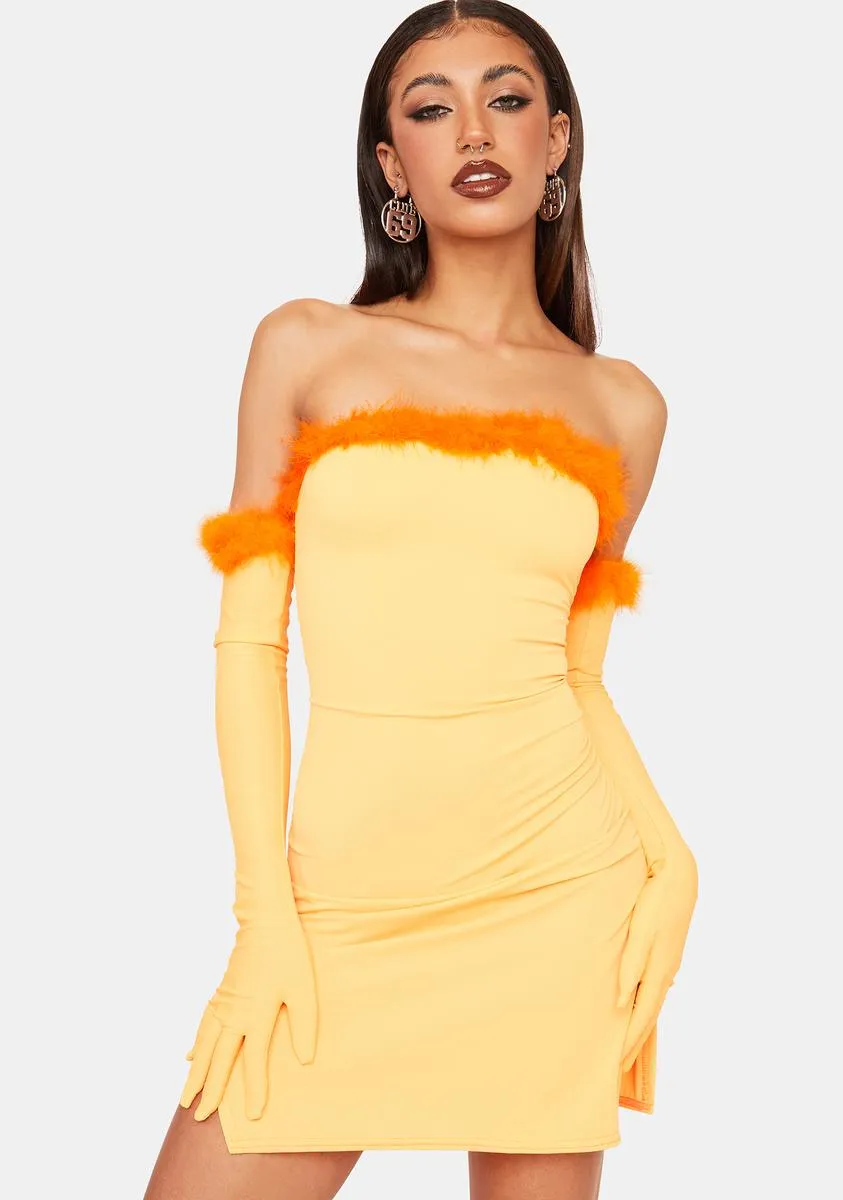 Orange 90s Dress Set