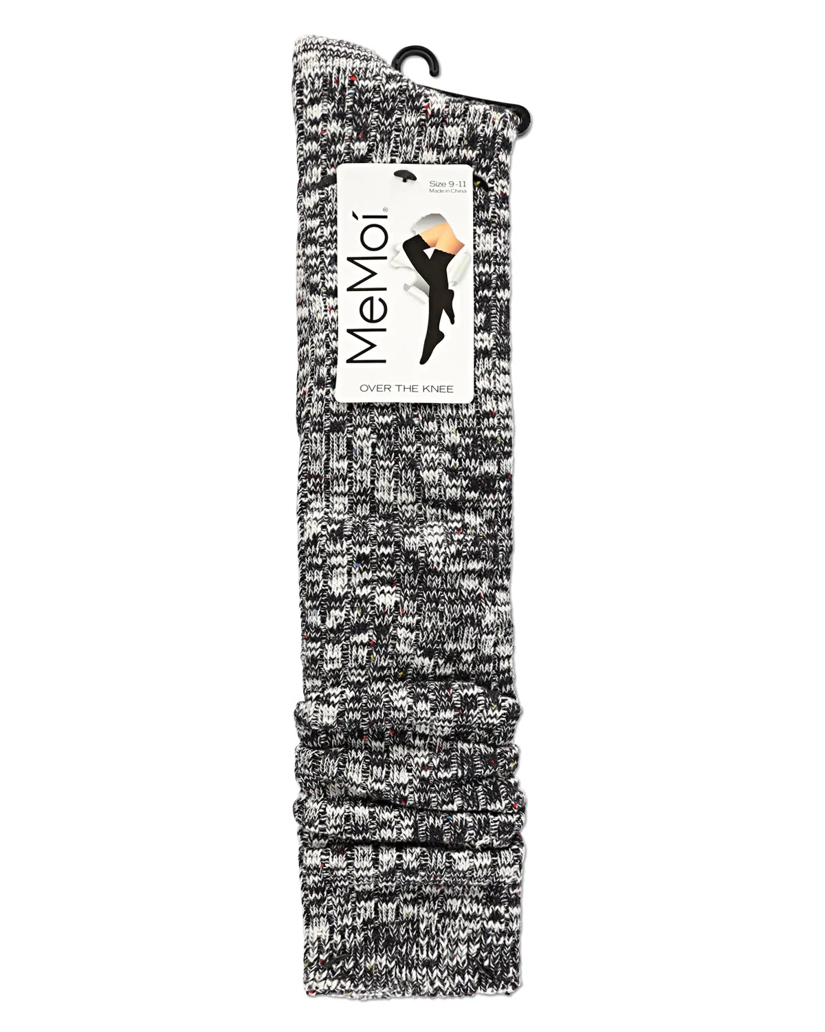 Overcast Marled Rib Over the Knee Socks