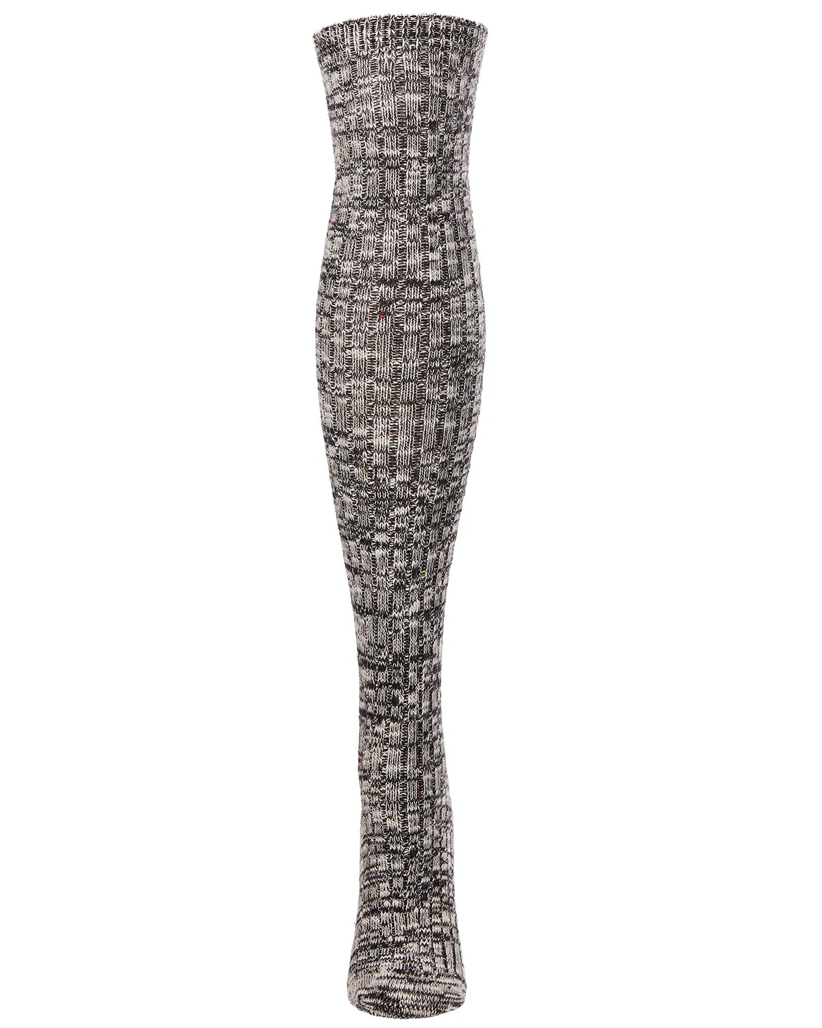 Overcast Marled Rib Over the Knee Socks