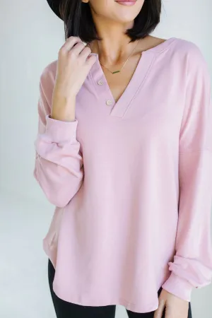 Oversized Button Pullover