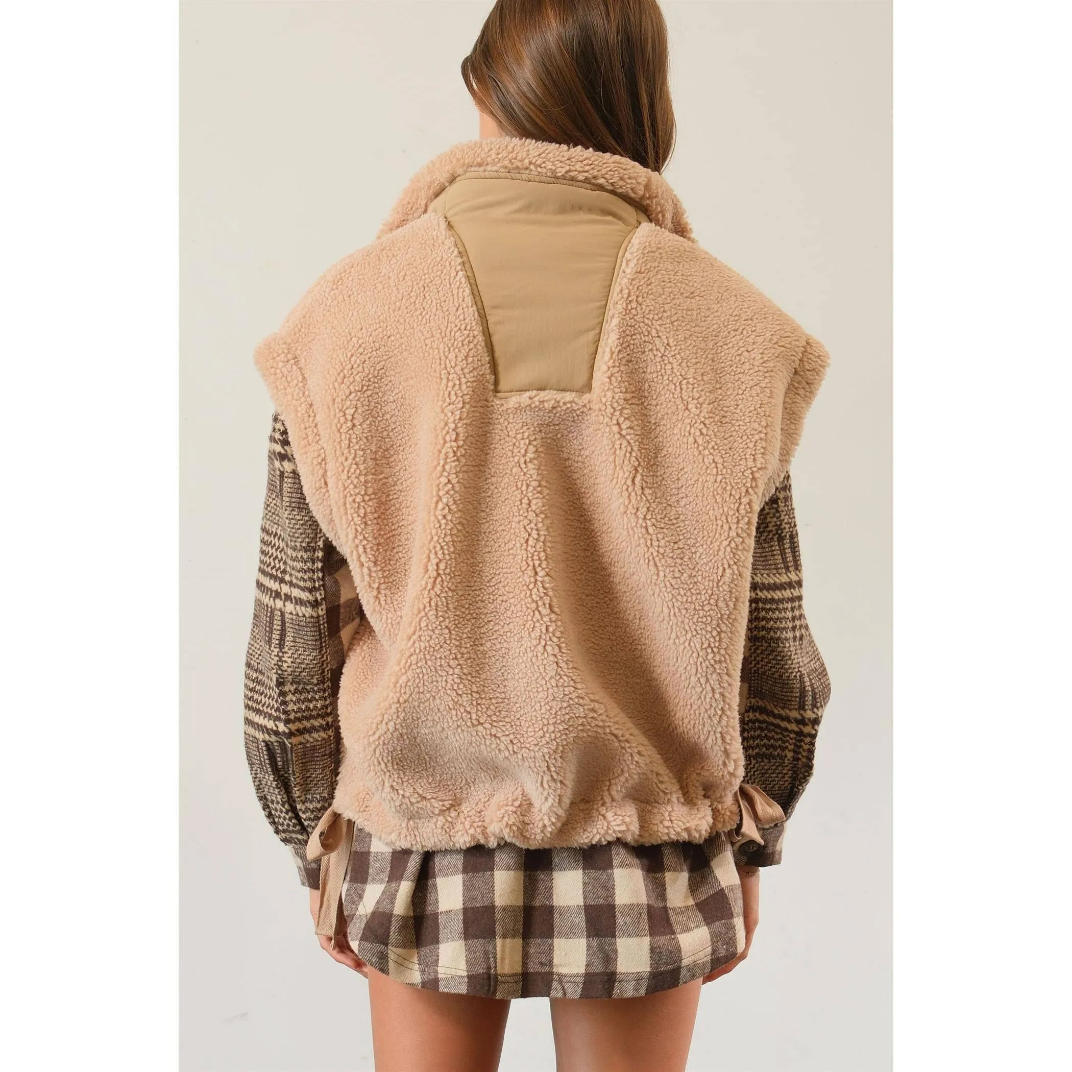 Oversized Sherpa Vest