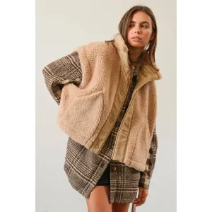 Oversized Sherpa Vest