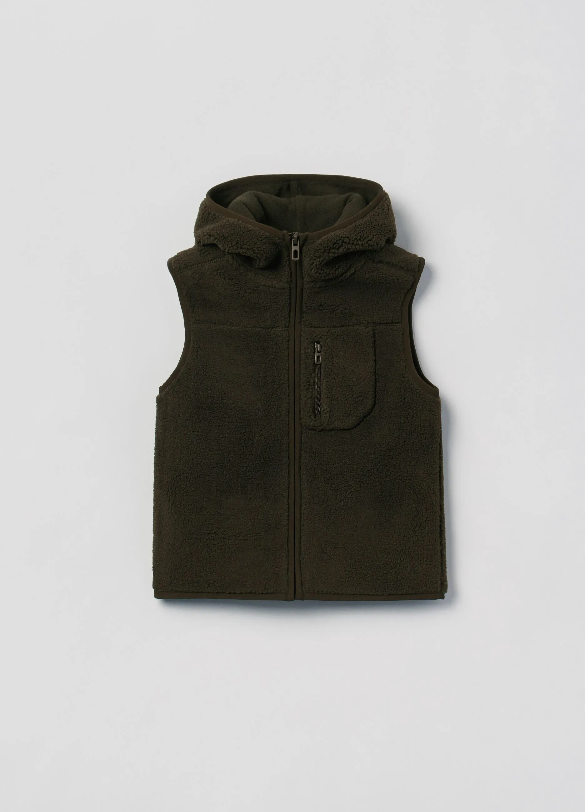 OVS HOUSEBRAND Sherpa Gilet With Hood