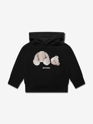 Palm Angels Boys Bear Hoodie in Black
