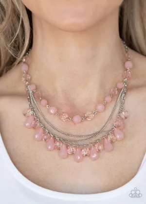 Paparazzi Necklace ~ Awe-Inspiring Iridescence - Pink