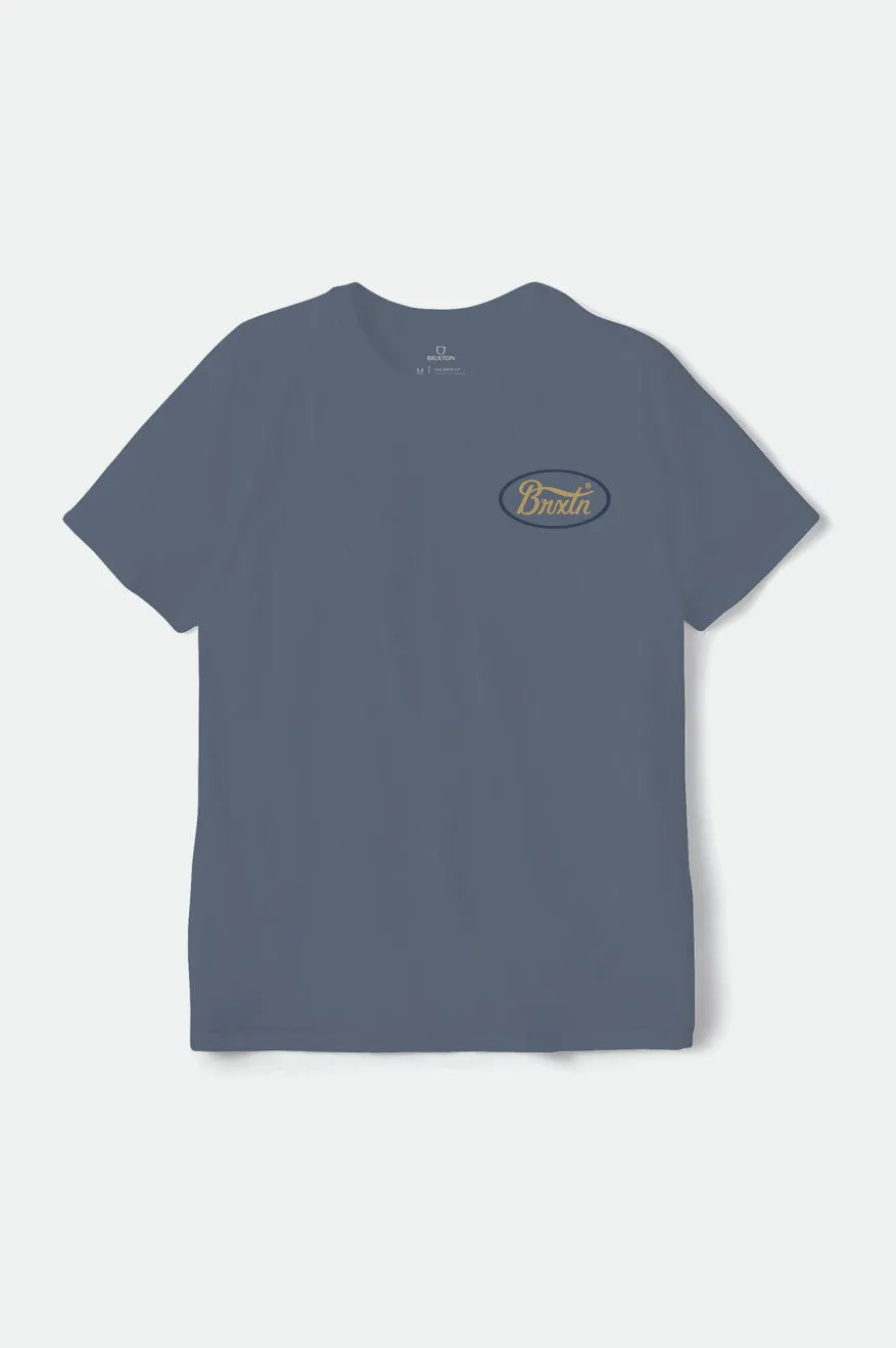 Parsons S/S Tailored Tee - Flint Blue/Antelope/Deep Sea