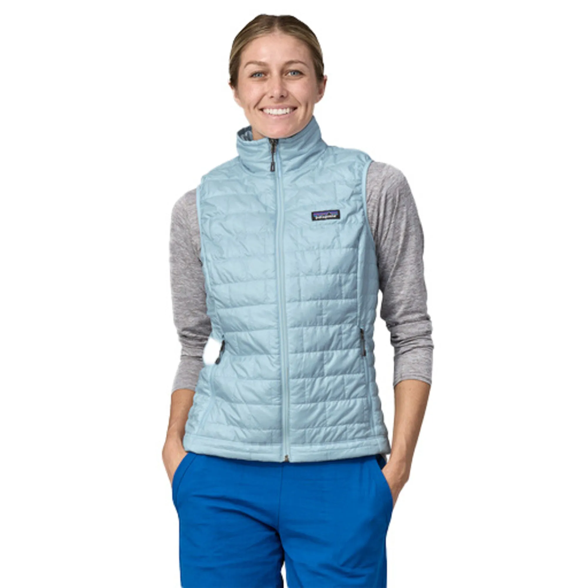 Patagonia Wom'Es Nano Puff Vest Celeste Donna