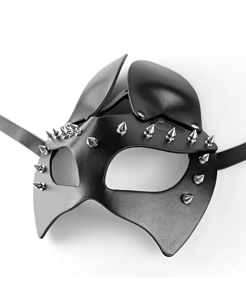 Patchwork Plain Sexy PU leather Mask