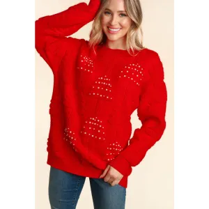 Pearl Holiday Tree Oversized Sweater