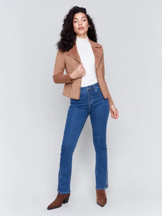 Perfecto Faux Suede Jacket