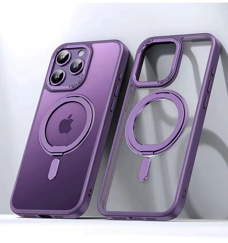 Phone Case Fashion Rotate Stand Anti-Fall Dedicated for Apple