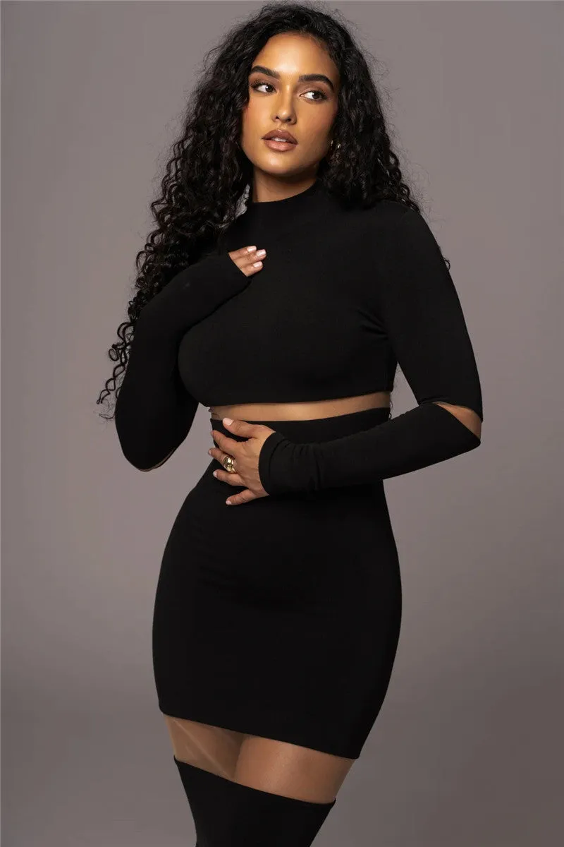 Phyllis Patchwork Bodycon Sexy Midi Dress