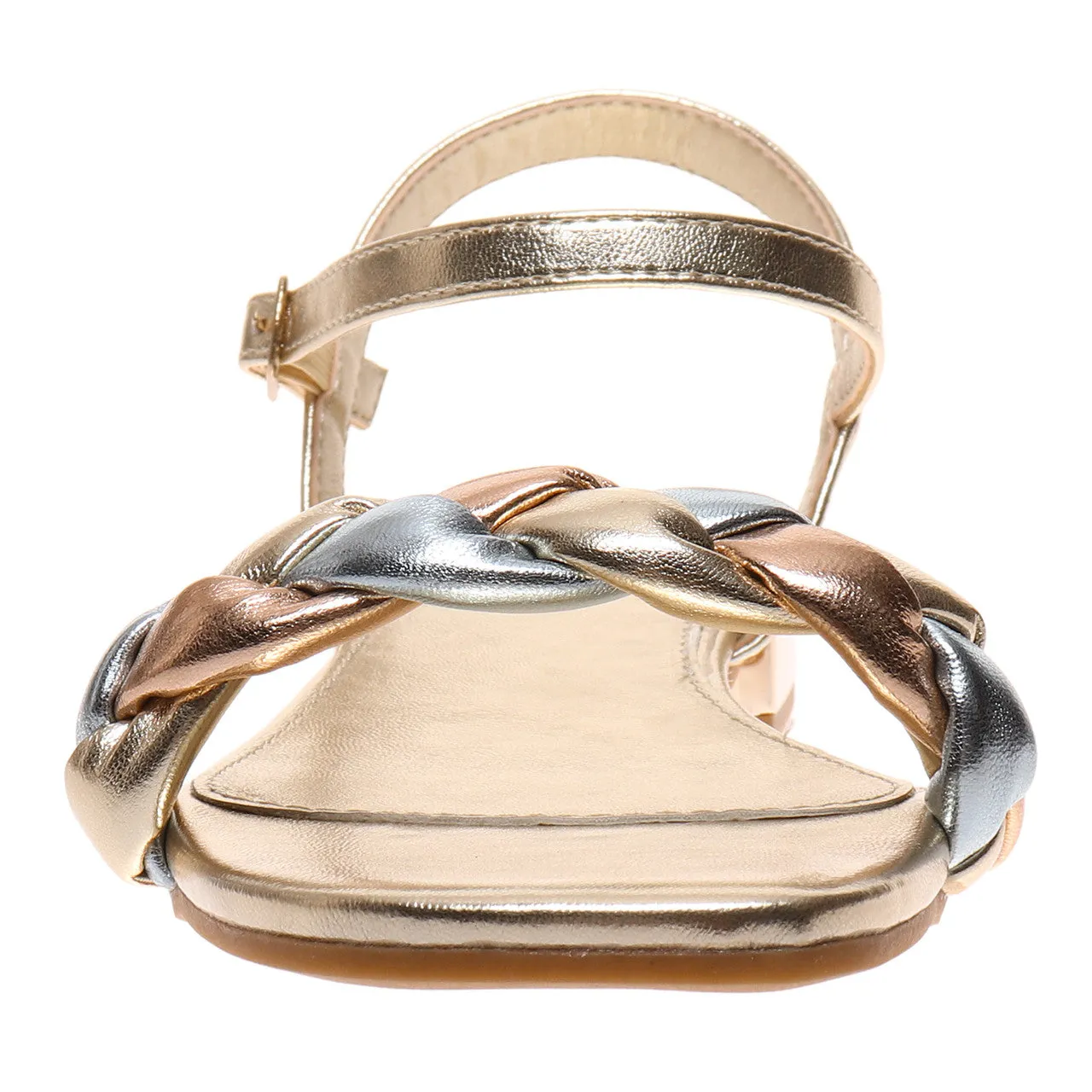 Pierre Dumas Palazzo Sandals - Gold