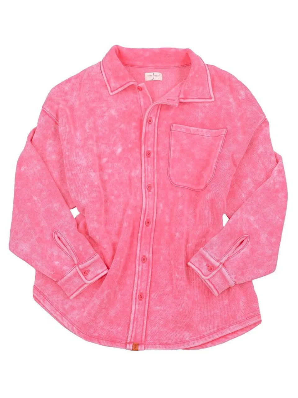 Pink Acid Wash Soft Shirt