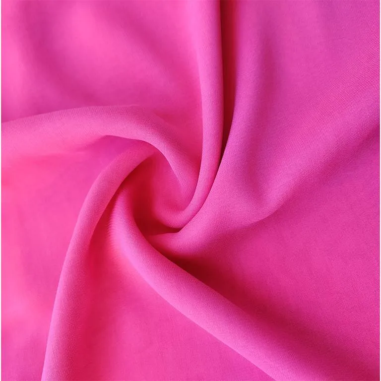 Pink Plain Georgette Fabric