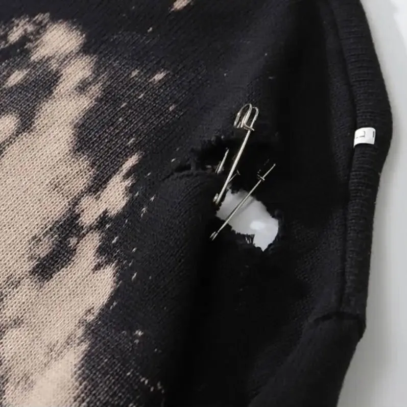 Pinned and Ripped Sweater