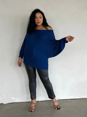 Plus Size Boat Neck Sweater