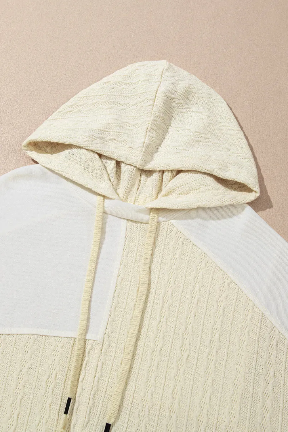 Plus Size Drawstring Color Block Long Sleeve Hoodie | Cozy Weather Fashion | Fall Fashion