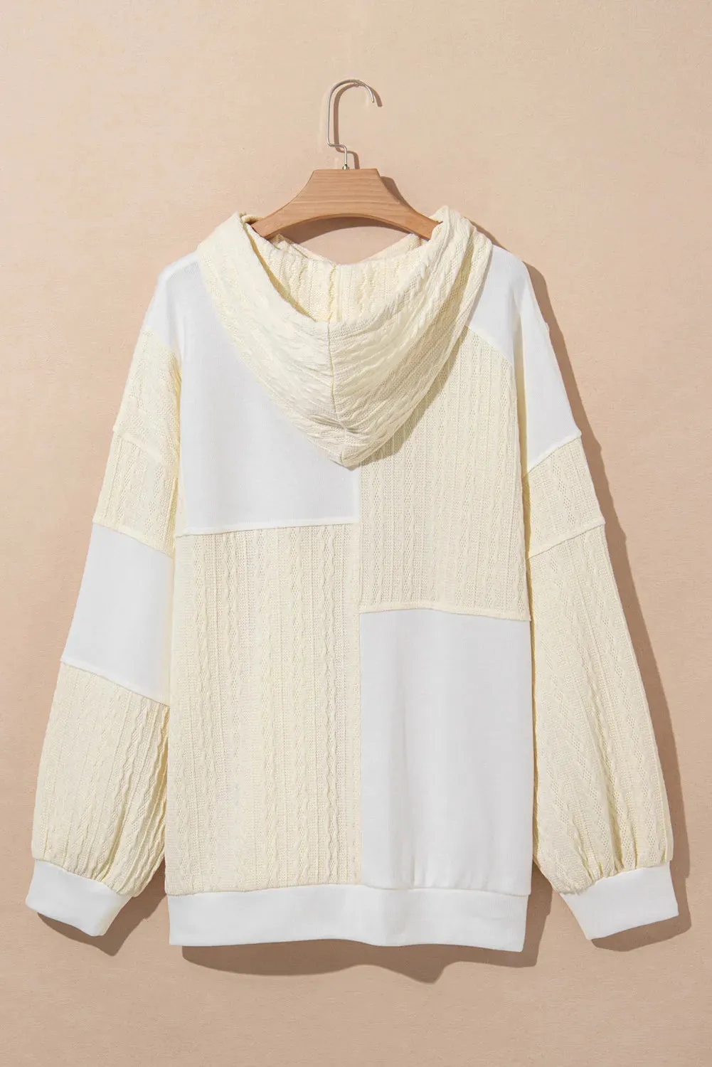 Plus Size Drawstring Color Block Long Sleeve Hoodie | Cozy Weather Fashion | Fall Fashion