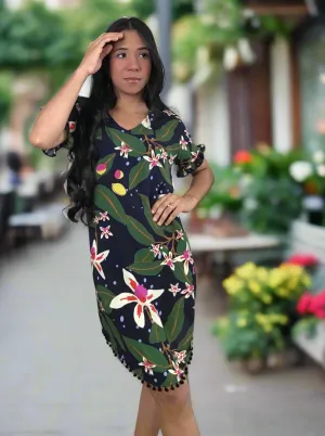 Pom Tunic Tropicana | Handcrafted Elegance | Nido Shop