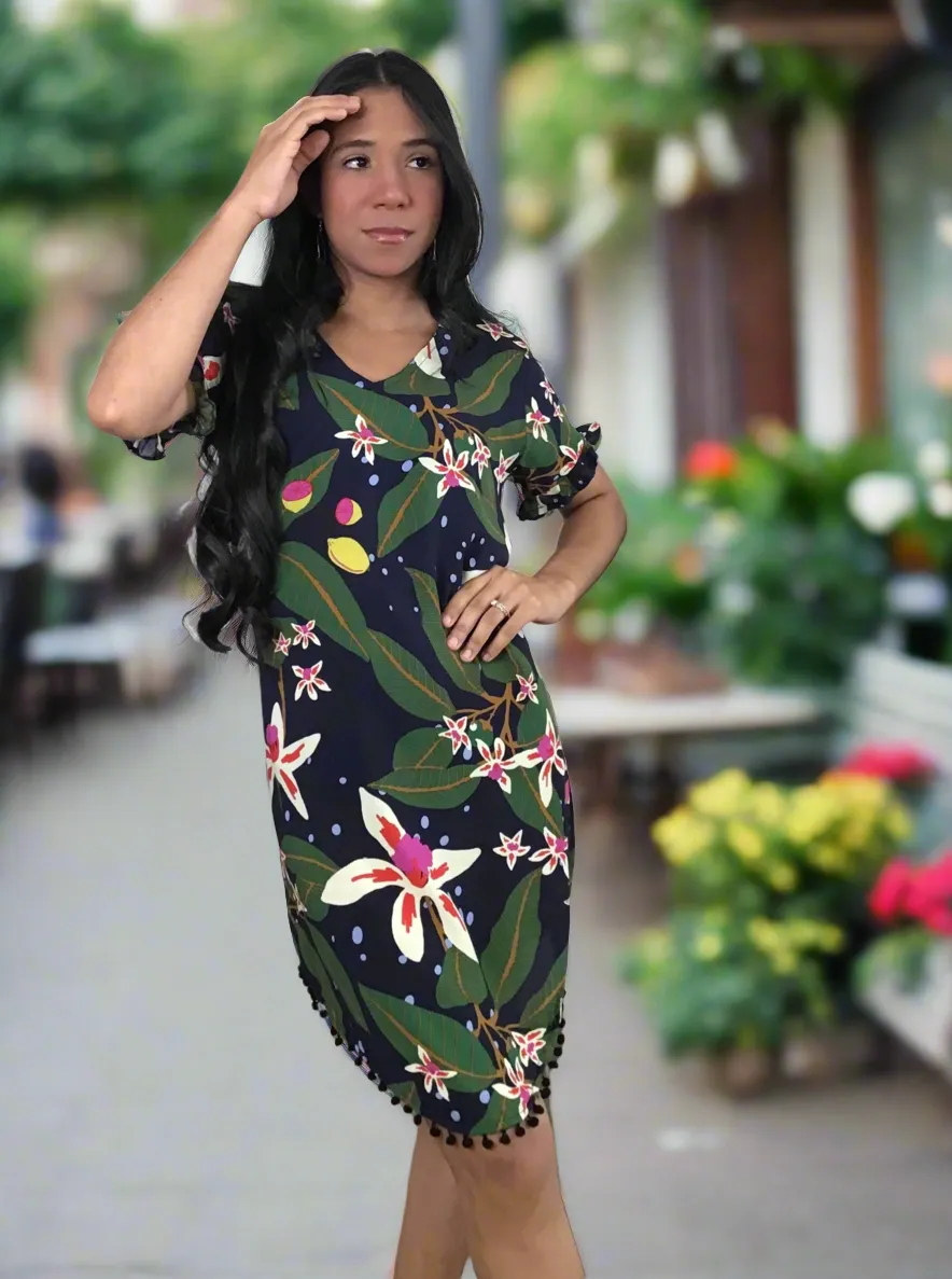 Pom Tunic Tropicana | Handcrafted Elegance | Nido Shop