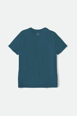 Premium Cotton S/S Tailored Tee - Indie Teal