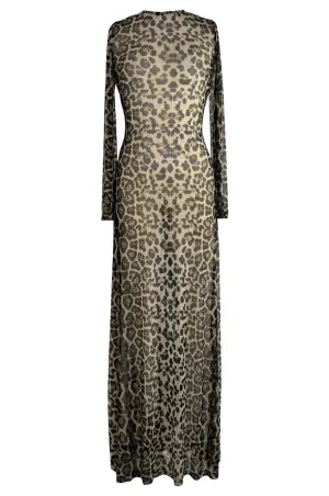 PRINT MESH DRESS