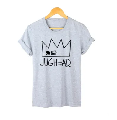 Printed cotton T-shirt short sleeve top