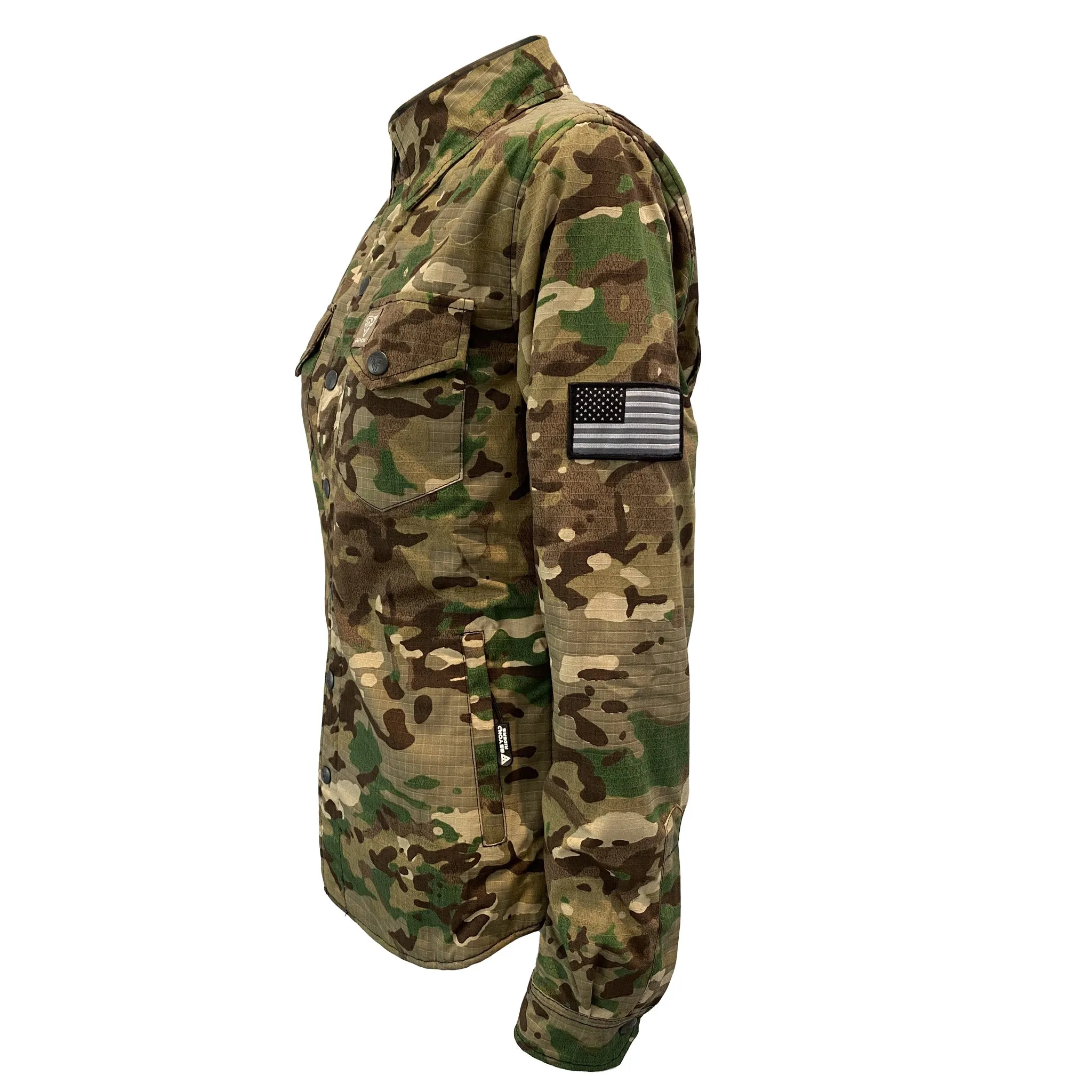 Protective Camouflage Shirt for Women "Delta Four" - Light Color with Pads