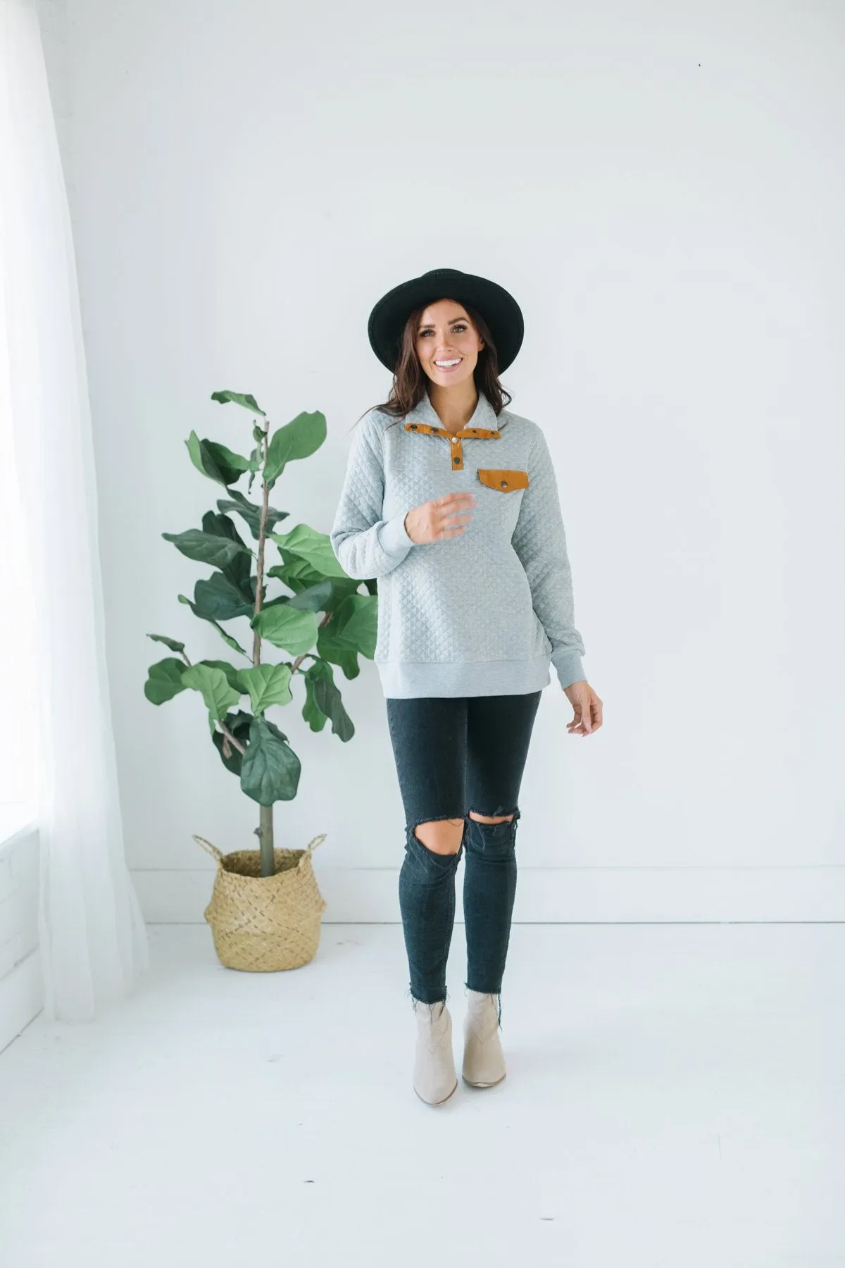 Quilted Outdoor Pullover