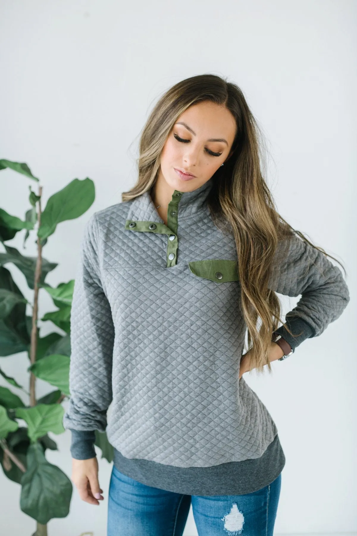 Quilted Outdoor Pullover