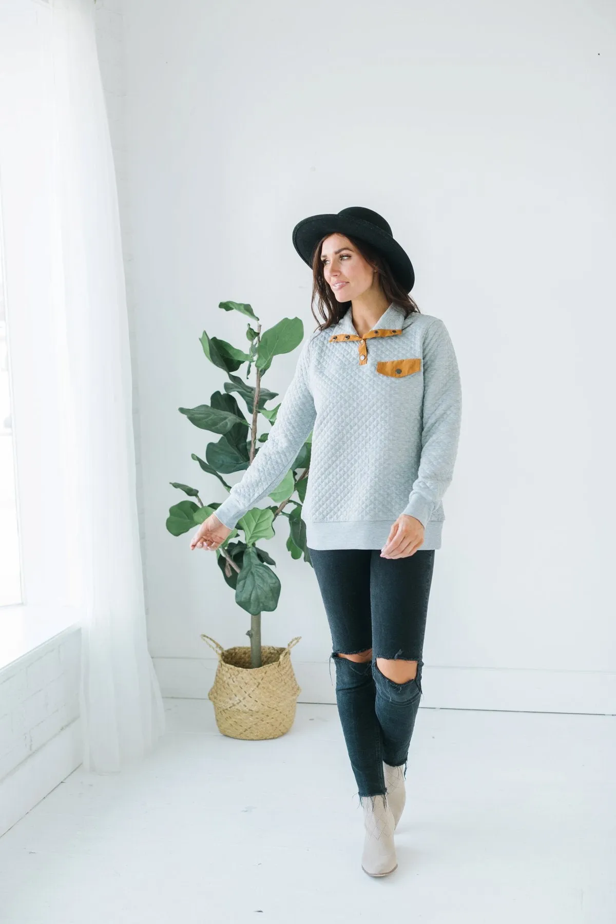 Quilted Outdoor Pullover