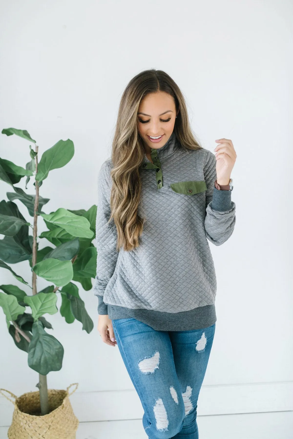 Quilted Outdoor Pullover