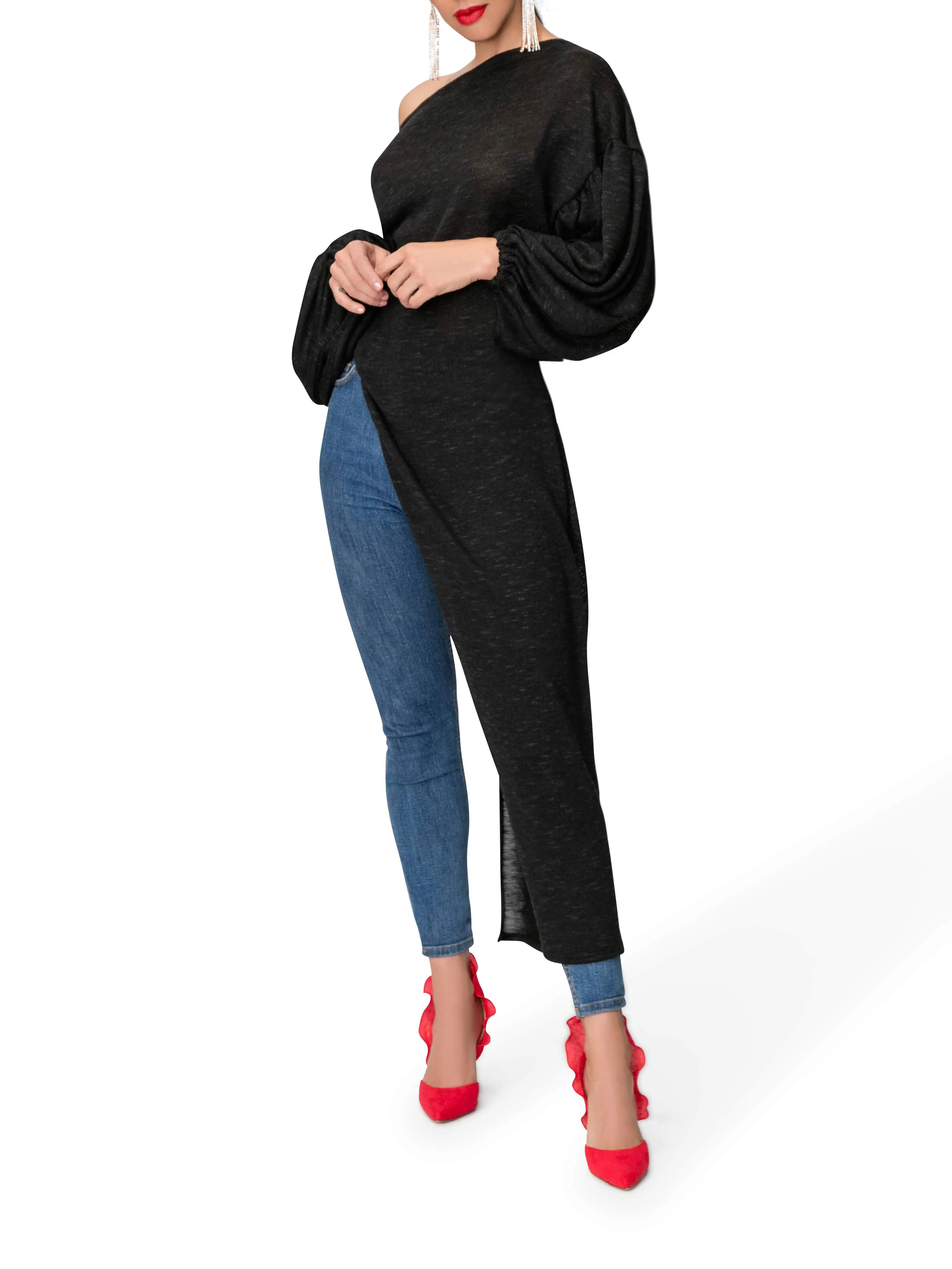 "Esther" Off Shoulder Sweater
