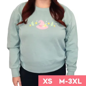 "Witch Hat" Women's Crewneck Sweatshirt Mint