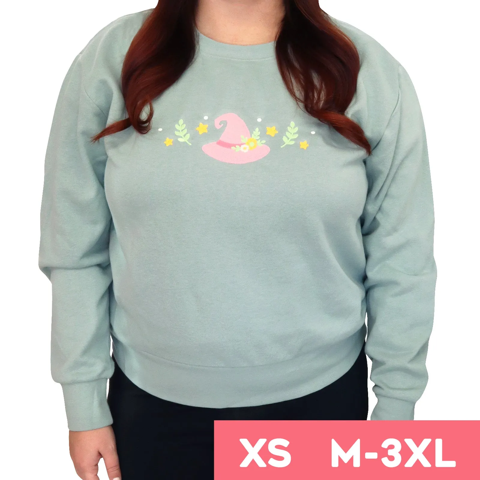 "Witch Hat" Women's Crewneck Sweatshirt Mint