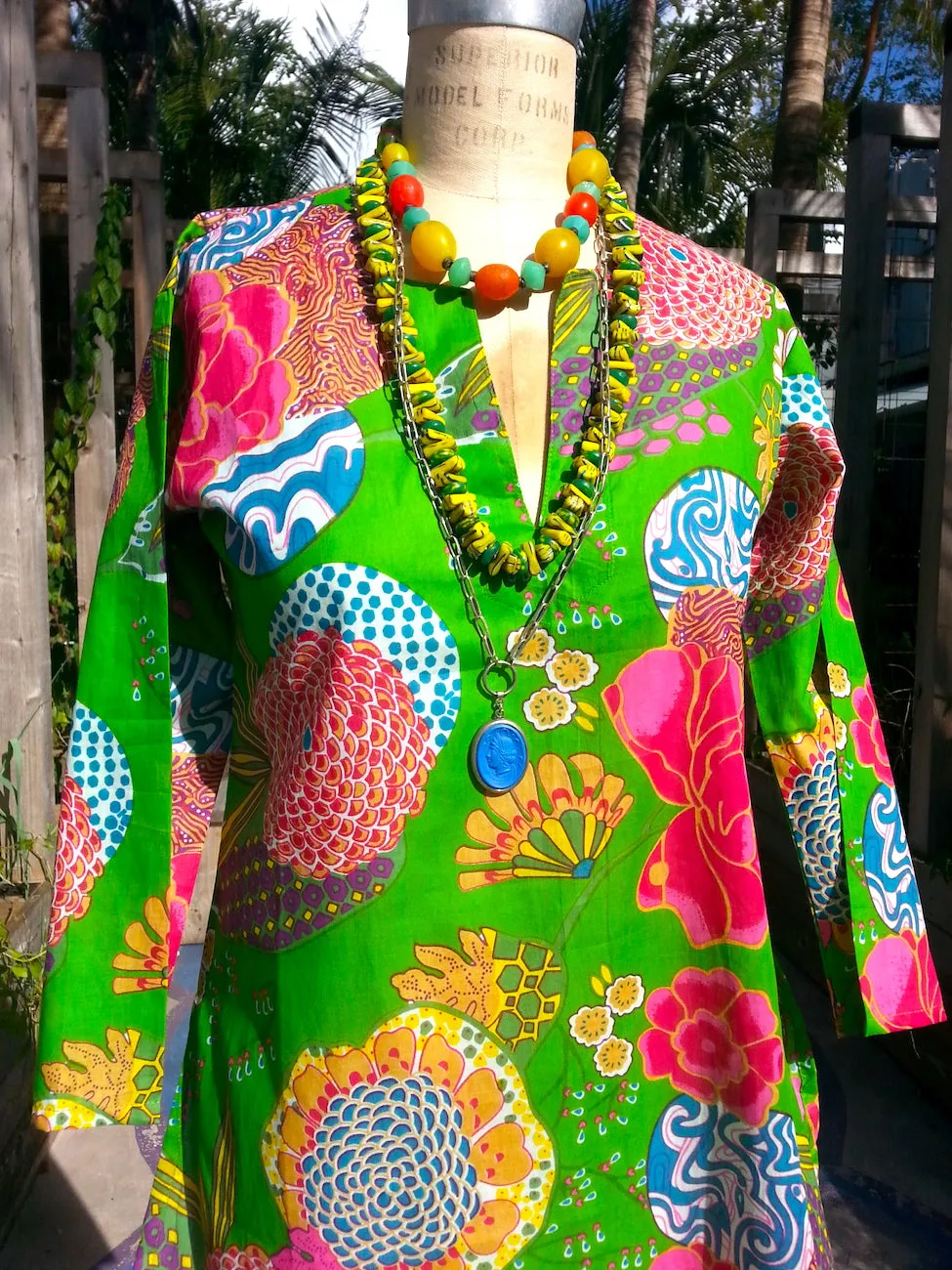 Raja Cotton Tunic Provence Green