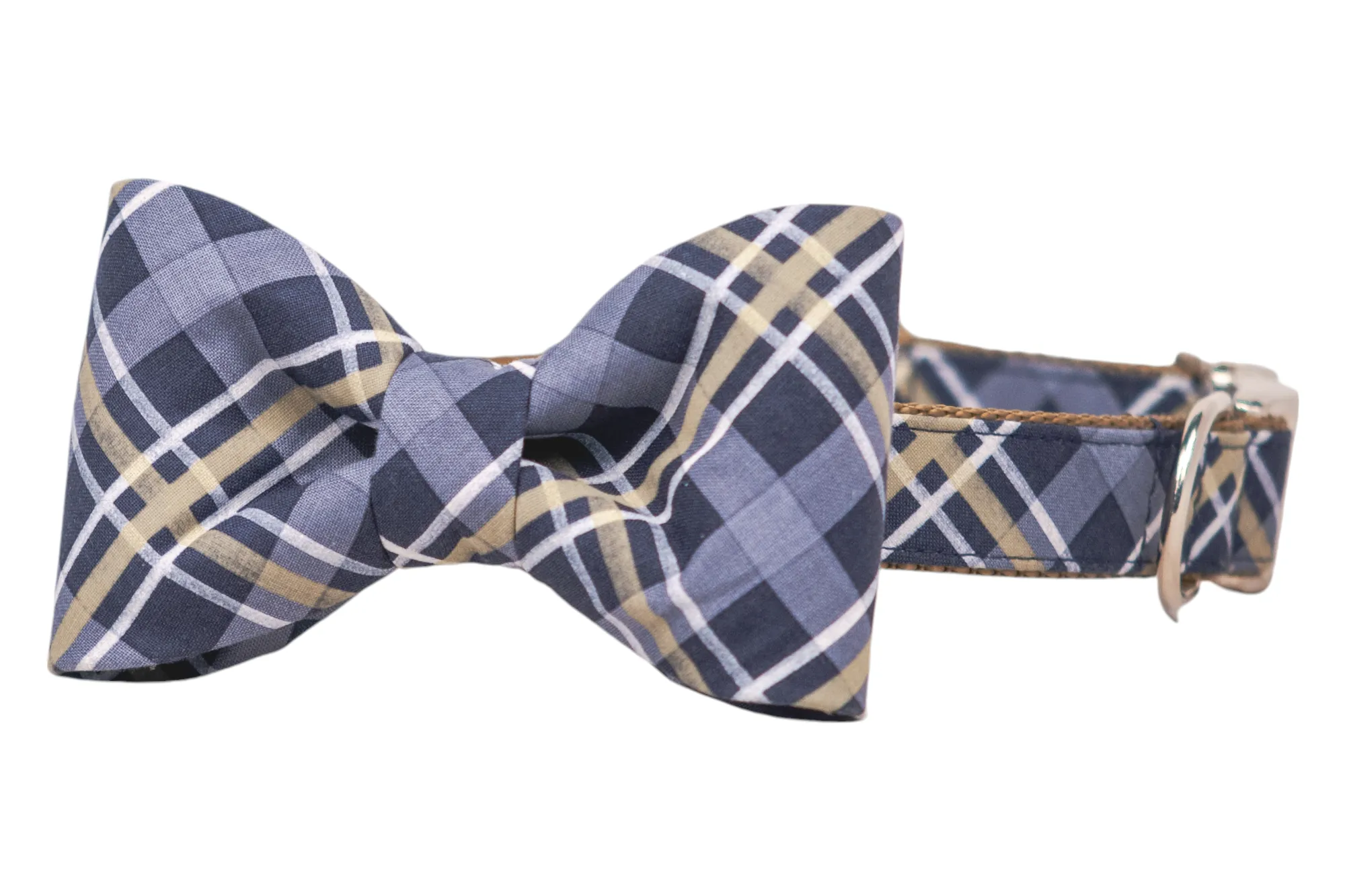 Ralphies Plaid Bow Tie Dog Collar