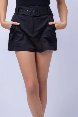 Ramy Brook Kasey Belted Short in Black