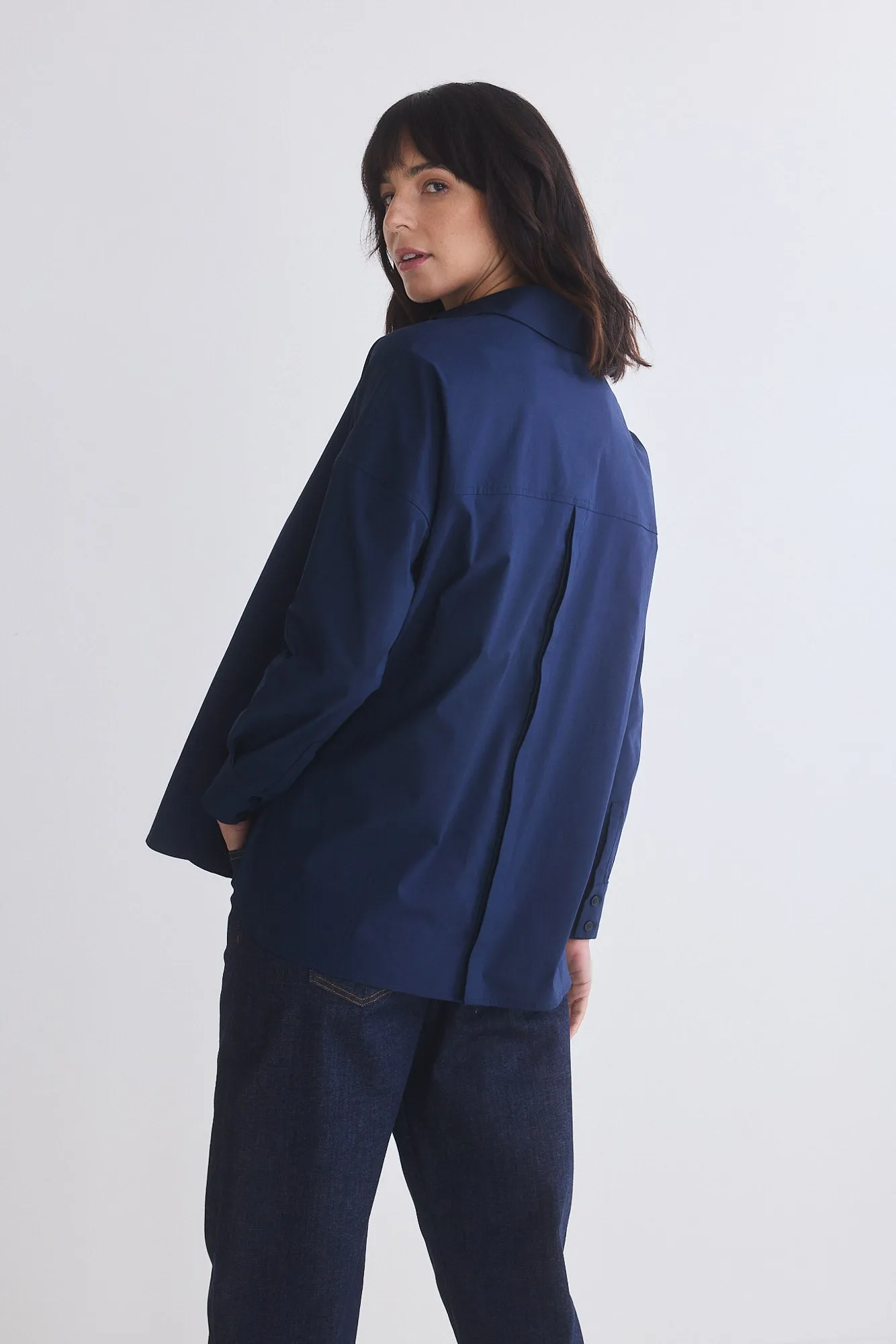 Refine Oversized Tunic With Buttons