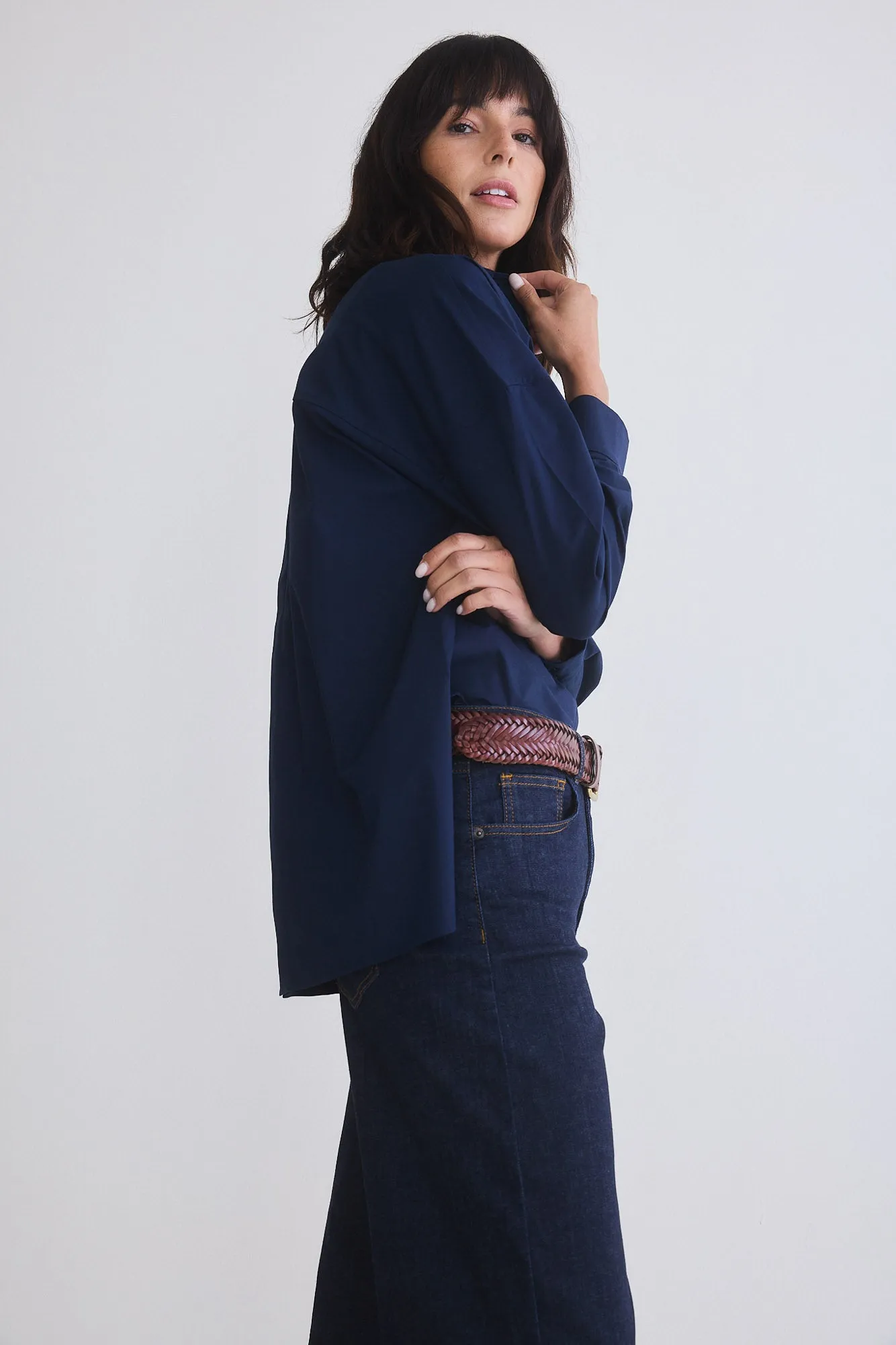 Refine Oversized Tunic With Buttons