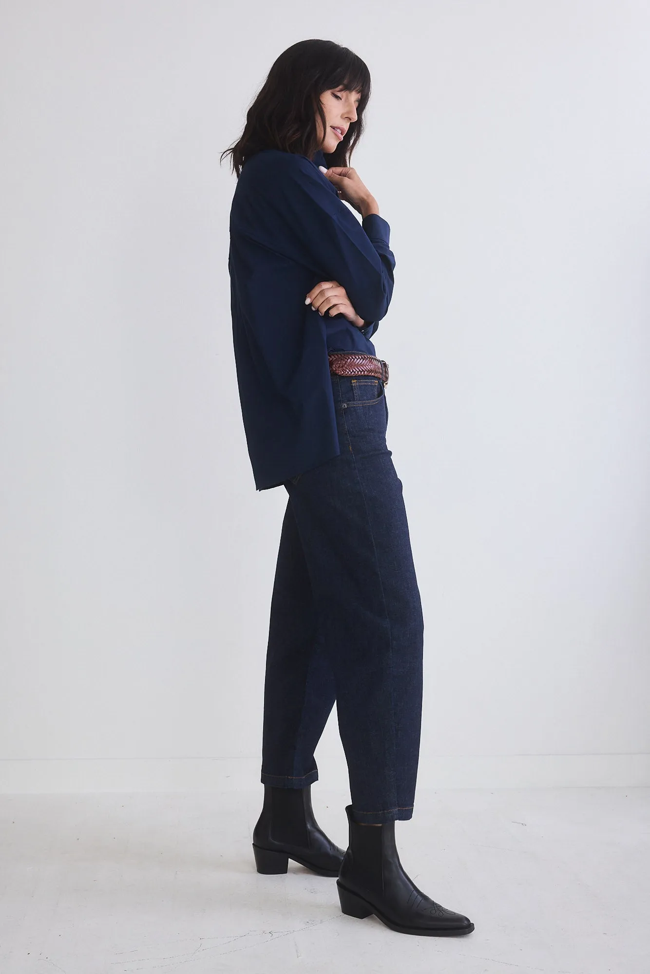 Refine Oversized Tunic With Buttons
