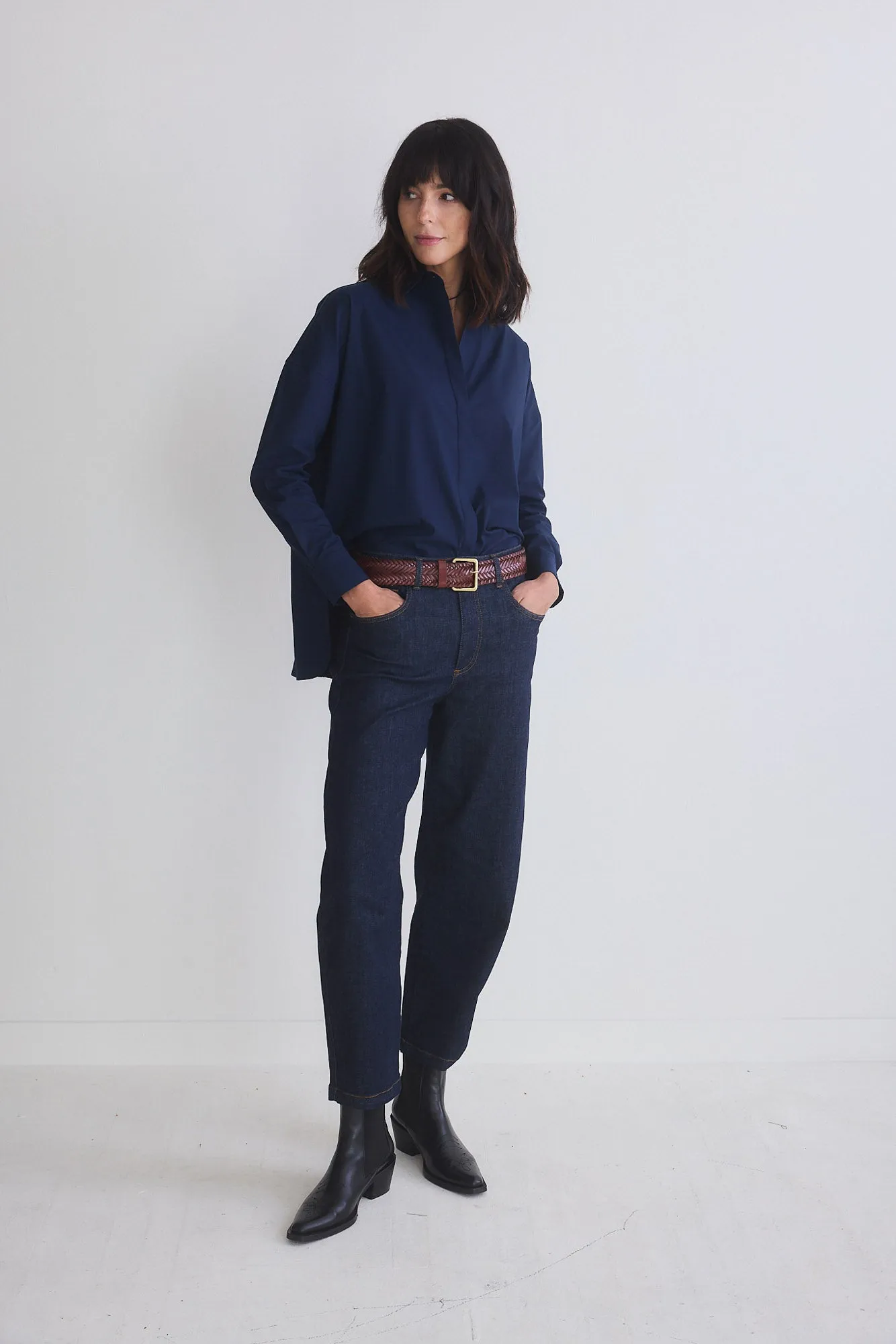 Refine Oversized Tunic With Buttons