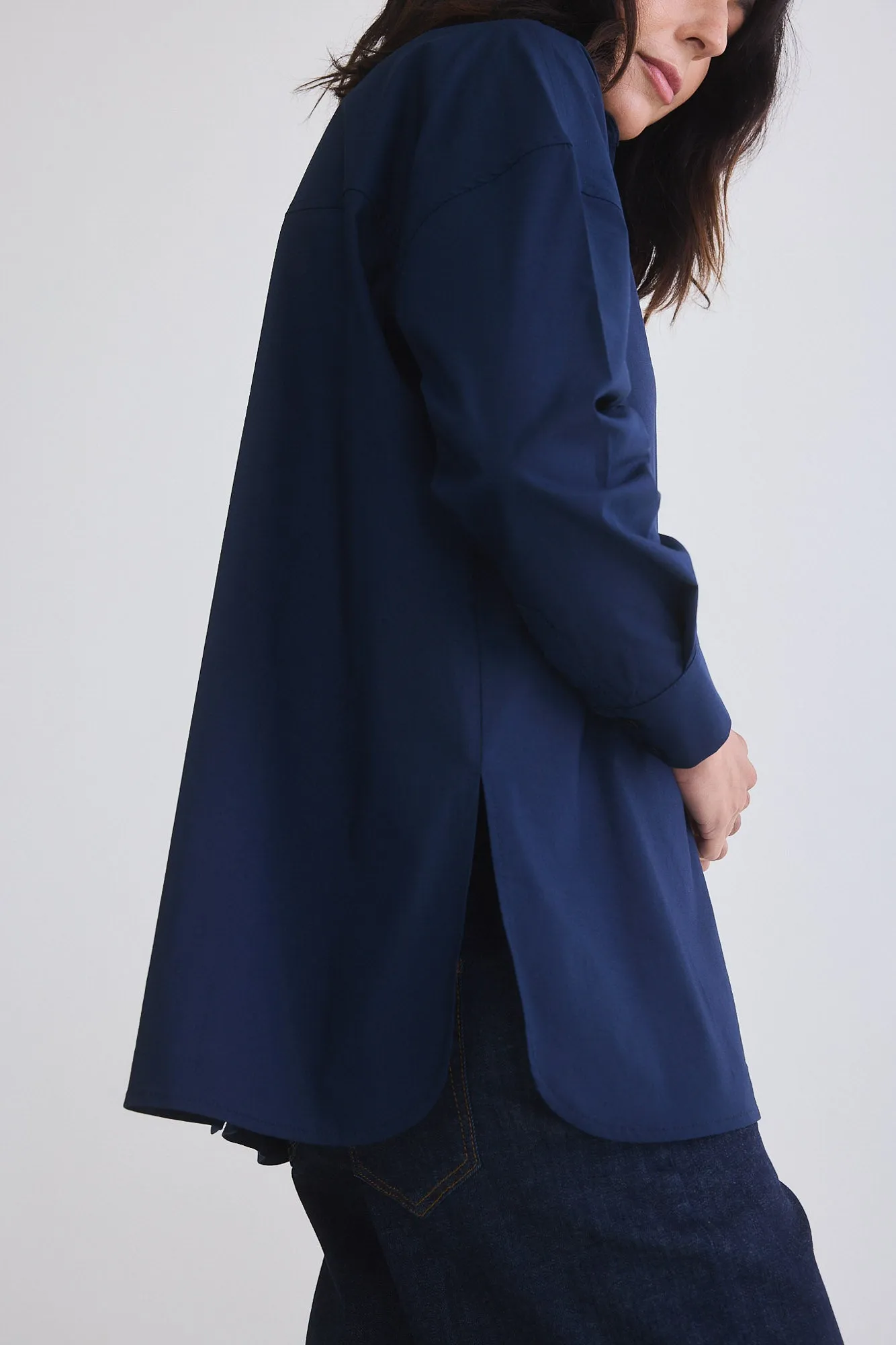 Refine Oversized Tunic With Buttons