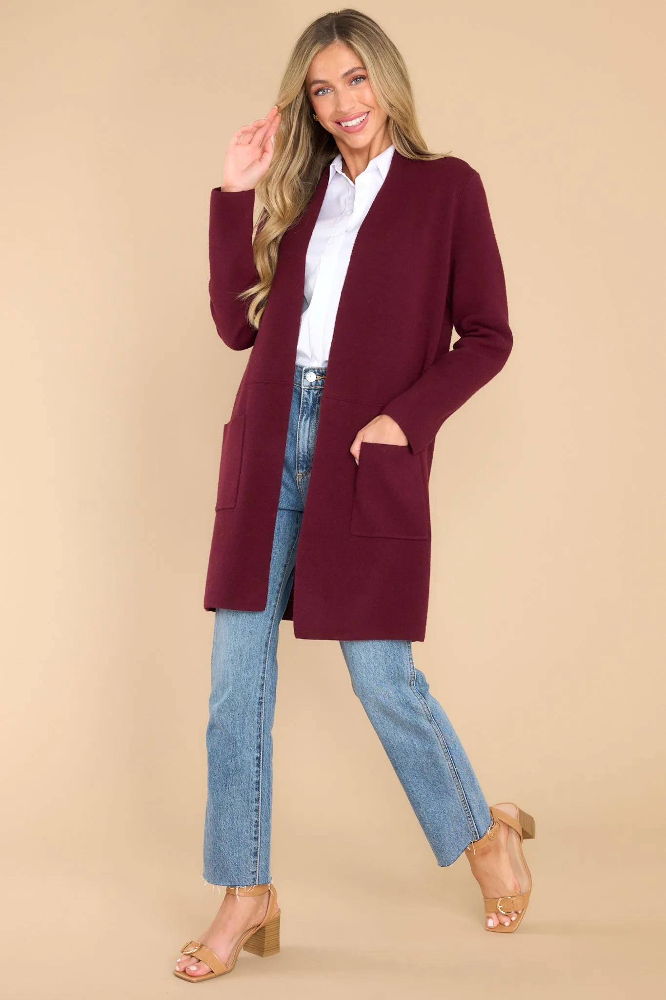 Replay The Night Wine Cardigan