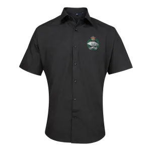 Royal Tank Regiment RTR Embroidered Short Sleeve Oxford Shirt