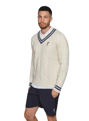 RS Sports  Men's Knitted Sweater-Coconut Milk