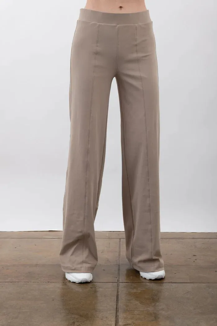 Rubie Tech Stretch Pull Up Wide Pant - Desert