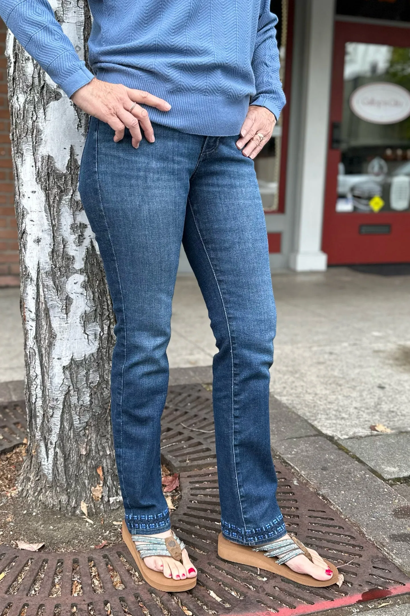Ruby Mid Rise Straight Leg Denim by JAG Jeans