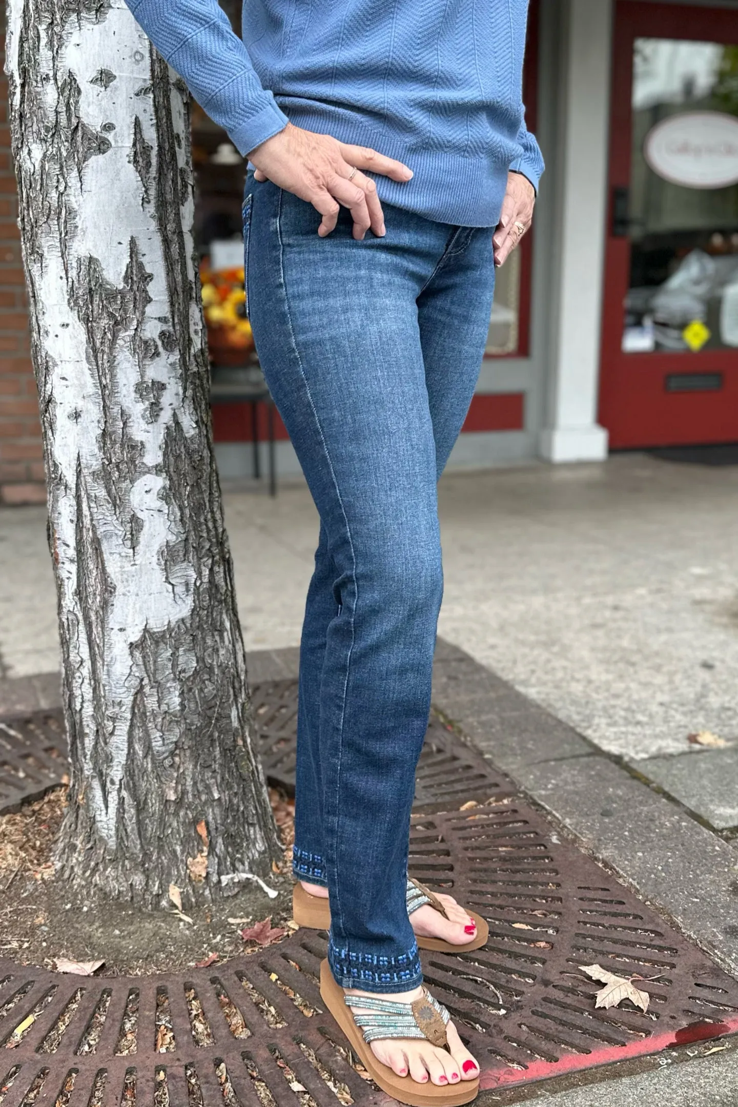 Ruby Mid Rise Straight Leg Denim by JAG Jeans